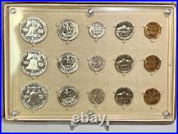 1956 Proof Set (3) Silver 50C 25C 10C Some Frosty Devices Seitz Coin Case