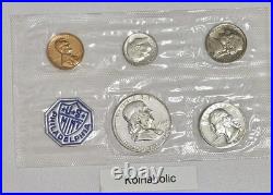 1956 Proof Set 5 Coins 90% Silver, All Coins CAMEO Taken From Storage, Fast