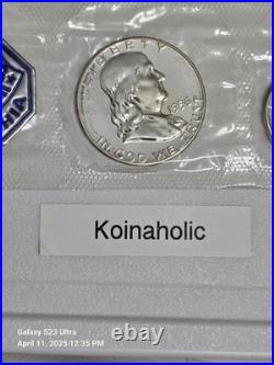 1956 Proof Set 5 Coins 90% Silver, All Coins CAMEO Taken From Storage, Fast