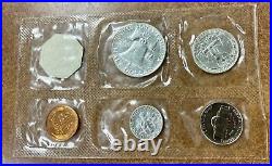 1956 Proof set US Mint packaging, with Scarce Type 1 Franklin Half Dollar