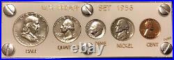 1956 US Mint Proof Set Gem Coins in White Capital Holder Free Shipping
