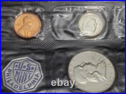 1956 US Mint Silver Proof Set Type 1 Franklin Envelope Beautiful Set See Pics