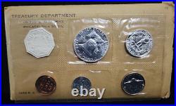 1956 US Mint Silver Proof Set Type 1 Franklin in OGP Beautiful Set See Pics