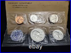1956 US Mint Silver Proof Set Type 1 Franklin in OGP Beautiful Set See Pics