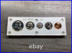 1956 US Mint Silver Proof Set with Type 2 Franklin in Capital Holder 051425 28 1956 US Mint Silver Proof Set with Type 2 Franklin in Capital Holder 051425 28