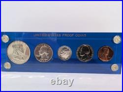 1956 US Proof Coin Set Blue Plastic Holder BU Nice Coins 1956 US Proof Coin Set Blue Plastic Holder BU Nice Coins