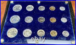1957 1958 1959 U. S. Proof Sets in Capital Plastics Holder, Silver Coins