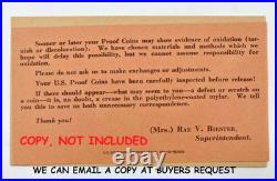 1957 United States Mint 5 Coin Proof Set In OGP 90% SILVER SEALED TIME CAPSULE