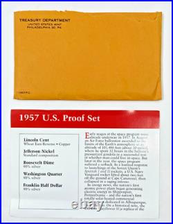 1957 United States Mint 5 Coin Proof Set In OGP 90% SILVER SEALED TIME CAPSULE