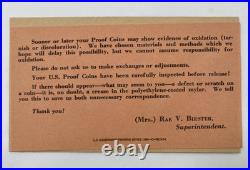 1957 United States Mint 5 Coin Proof Set OGP & COA 90% SILVER SEALED & COMPLETE