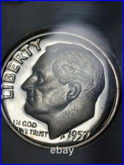 1957-p U. S. Mint Proof Set / Capitol Holder