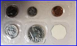 1957-p Us Mint Silver Proof Set 5 Coins In Original Mint Envelope