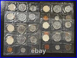 1958-1964 Lot of SEVEN (7) US Mint Proof Sets in Cello Flat Pack 90% Silver