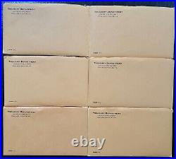 1958-1964 Lot of SIX (6) US Mint Proof Sets in Cello Flat Pack 90% Silver