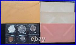 1958-1964 Lot of SIX (6) US Mint Proof Sets in Cello Flat Pack 90% Silver