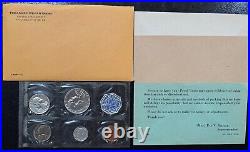 1958-1964 Lot of SIX (6) US Mint Proof Sets in Cello Flat Pack 90% Silver