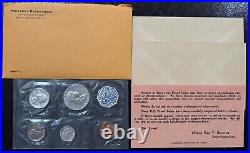 1958-1964 Lot of SIX (6) US Mint Proof Sets in Cello Flat Pack 90% Silver