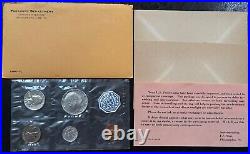 1958-1964 Lot of SIX (6) US Mint Proof Sets in Cello Flat Pack 90% Silver