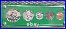 1958 Set (5) Coins Silver Franklin Half Dollar Quarter Dime