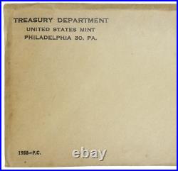 1958 US Mint Silver Proof Set Original Flat Pack Envelope SEALED & UNOPENED #4