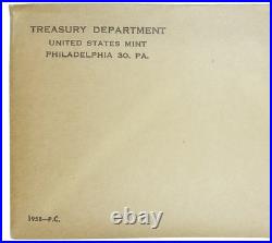 1958 US Mint Silver Proof Set Original Flat Pack Envelope SEALED & UNOPENED #5