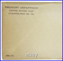 1958 US Mint Silver Proof Set Original Flat Pack Envelope SEALED & UNOPENED #7