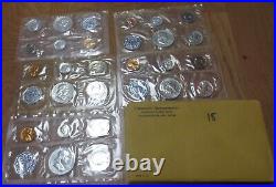 1960 1961 1962 1963 1964 Proof Set Silver Flat Pack U. S. Mint 5 Silver Sets # 18