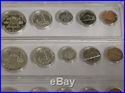 1960 1961 1962 1963 1964 Silver Proof Sets-franklin/kennedy-5 Sets-25 Coins