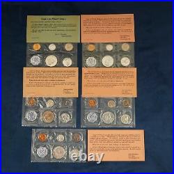 1960, 1961, 1962, 1963 & 1964 US Mint Silver Proof Sets in OGP Free Ship USA
