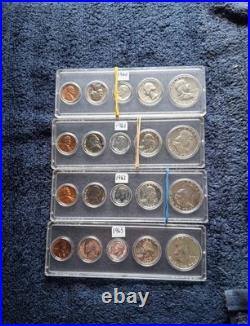 1960,1961,1962,1963 Proof Set Run. 20 Coins. 1960 SET DDR-008 FRANKLIN READ