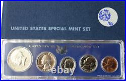 1960 1969 TEN Annual United States Mint Proof Sets 50 Coins Lot of 10 Sets