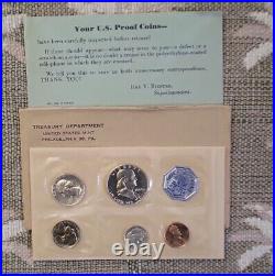 1960 P United States Proof Set 90% Silver With Original Ogp & Coa
