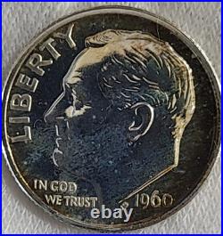 1960 Proof set, Quarter is DDR FS-801, Dime is DDO