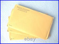 1961, 1962, & 1963 Silver Proof Coin Set Sealed Original Envelope Flat Pack