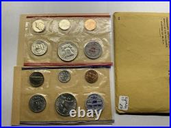 1961 P&D Uncirculated Silver US Mint Set with10 Coins 102926 13ek