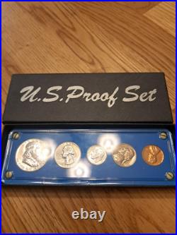 1961 U. S. Mint 5-Coin PROOF Set in Holder 90% Silver