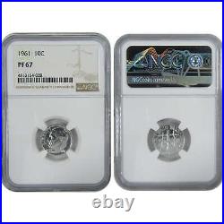 1961 U. S. Mint 5 Coin Proof Set PF 67 NGC Collectible SKUCPC9282