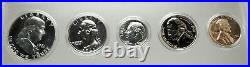 1961 UNITED STATES US Half Dollar Quarter Dime Proof 5 Coin Set 3 Silver i76365