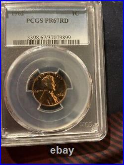 1962 PCGS US Mint 5-Coin Silver Proof Set Pr66-pr67