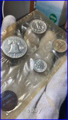 1962 US Mint Silver Proof Set WithBlue Toned Cent- NO Envelope