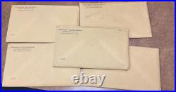 1962 US Proof Set Original Envelopes Silver lot of 5 proof sets with Franklin half