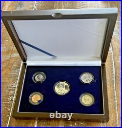 1962 United States Proof Coin Set Displayed in Wood Presentation Box