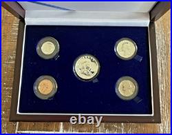 1962 United States Proof Coin Set Displayed in Wood Presentation Box