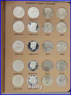 1964-2017 Complete Kennedy Half Dollar Set BU and Proof (including silver)