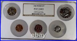 1964 Proof Set US Mint Silver Coin NGC Multi Holder PF69 Cameo #1b