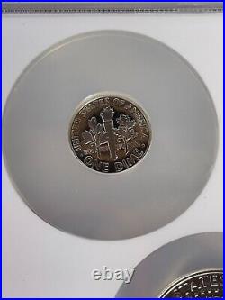 1964 Proof Set US Mint Silver Coin NGC Multi Holder PF69 Cameo #1b