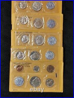 1964 US Mint Proof Sets Lot Of 5 Pristine