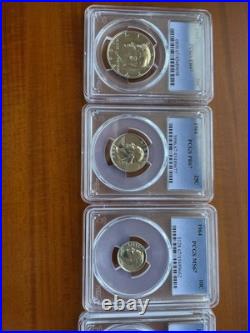 1964 Us Mint Set Slab PCGS PR 67 PR 68 Red Penny Silver Set 1964 Us Mint Set Slab PCGS PR 67 PR 68 Red Penny Silver Set