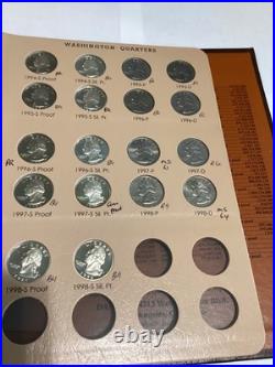 1965 to 1998 Washington Complete BU and silver and clad proof set. Lovely