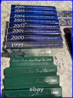 1967-2006 United States Mint Proof Sets 41 Sets includes Silver Coins 1967-2006 United States Mint Proof Sets 41 Sets includes Silver Coins